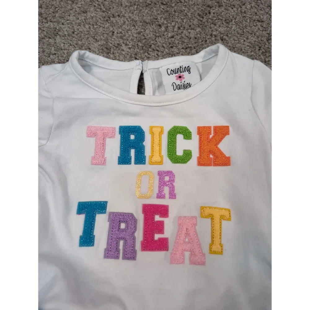 Counting Daisies Toddler Girls Turquoise Trick or Treat‎ Tutu Dress 3T